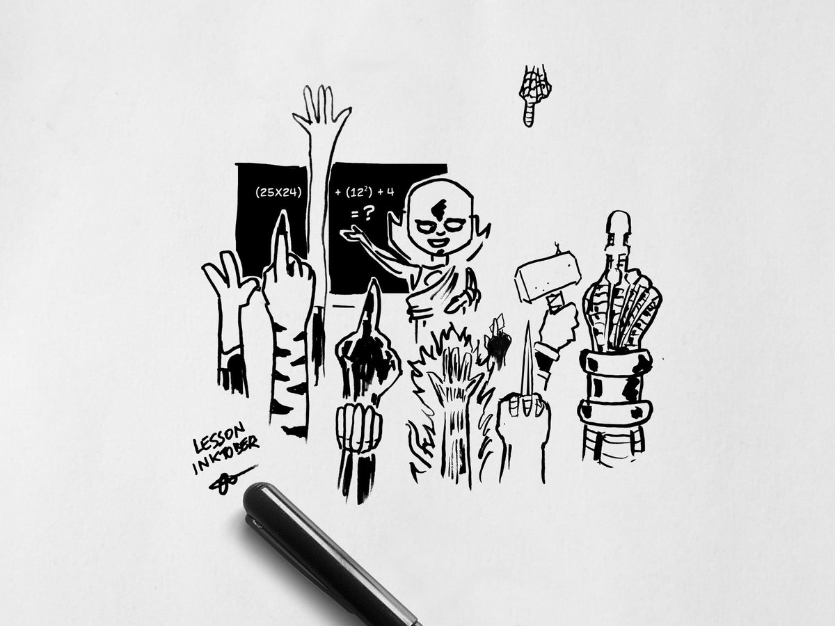 UNDERCOVERCOMI's tweet image. INKTOBER ● DAY 29 : LESSON
#lesson #uatu #inktoberlesson #inktober #xmen #nightcrawler #tigra #reedrichards #xmen #blackwidow #torch #gambit #wolverine #gambit #thor #colossus #antman #spiderman 
#marvel @paninicomicsfra #inktober2025 #supersketch #marvelcomics #marveltober