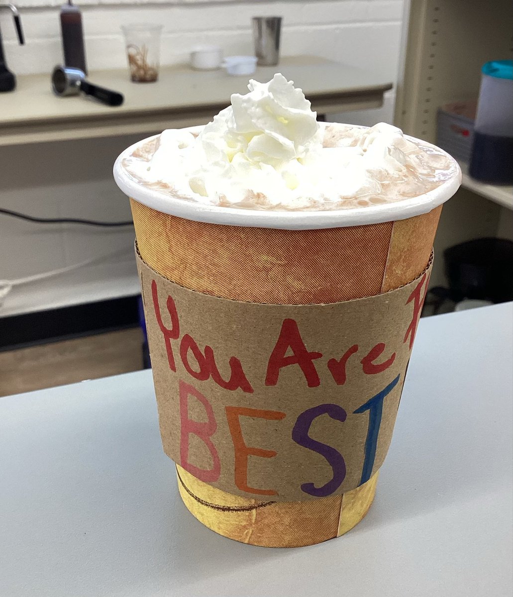 OpportunityAir1's tweet photo. Celebrating a brew-tiful example of leadership in action! Our student baristas partnered with @mstpta to run their first campus wide Teacher Appreciation Event! #fuelingfutures #dreambig #studentbusiness #teacherappreciation https://t.co/2RSl6AHcbj