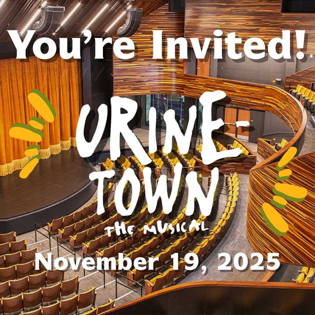 You’re invited to a night of laughs, music, and cocktails!

Join fellow alumni on November 12 for a pre-show reception at the Pittsburgh Playhouse — then catch Urinetown the Musical at 7:30 PM! RSVP today: buff.ly/R86Q2A0