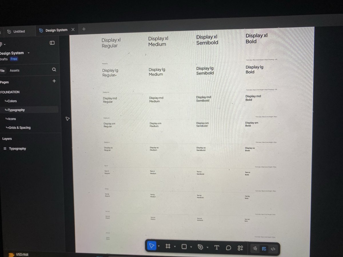 adewunmi_gift's tweet photo. My 100 Days of Ui/Ux 🙏🏼
Day 29
Still building my first landing page 
Started with the design system 
Created a standard design system, from colors 🎨 to text sizes to layout and grids 😌.
#100Daysofdesign #UIUXDesign https://t.co/xkPyKVqghj