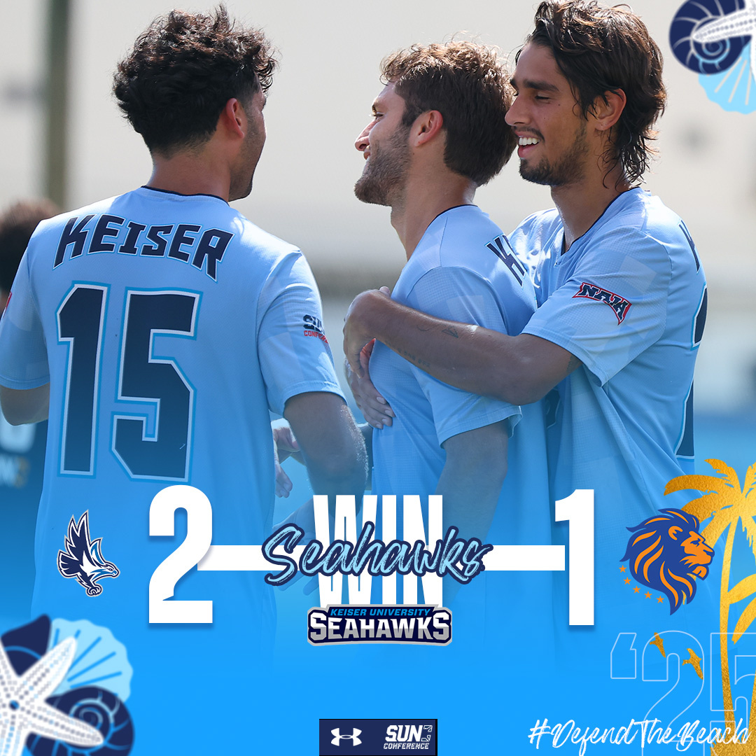 FINAL | 90'

𝑶𝒏𝒆 𝑴𝒐𝒓𝒆 (𝑾) 𝒇𝒐𝒓 𝒕𝒉𝒆 𝑹𝒐𝒂𝒅!!

After trailing midway through the first half, Seahawks rally and score two unanswered goals for the win!

⚽️: 19' FMU - Olguin
⚽️: 31' Baisotti (Cordeviola)
⚽️: 77' Duque

#KU 2, FMU 1