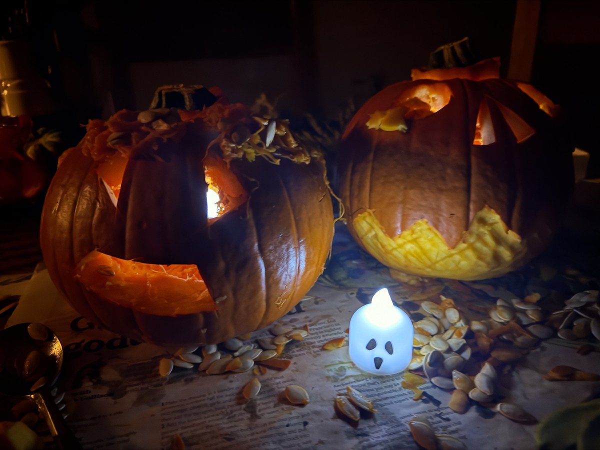 staithesartist's tweet image. We have made our #pumpkins #grandson #grandma #Halloween