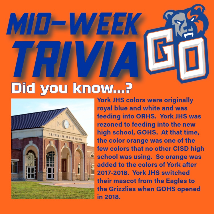 GrandOaksCISD's tweet image. Did you know...? #MidWeekTrivia #FunFactWednesday