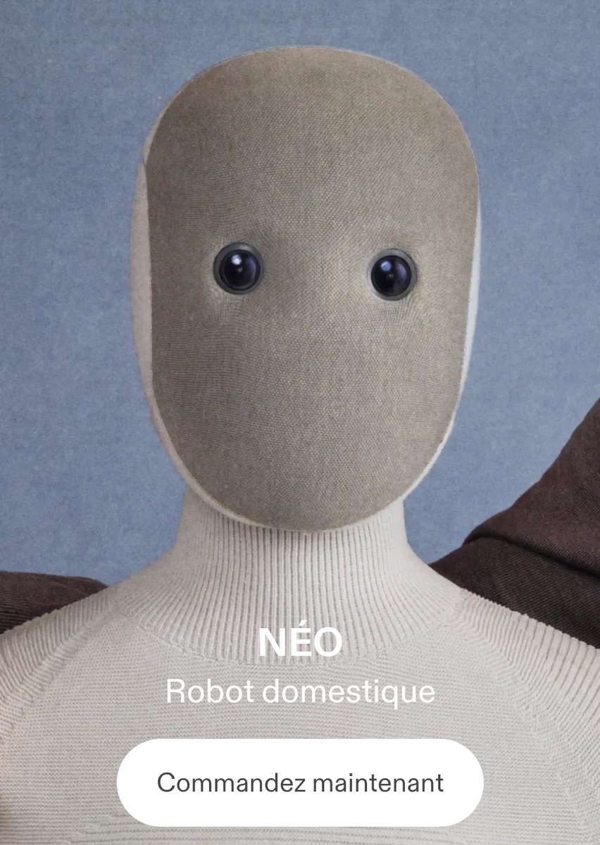 MagLiber3's tweet image. Sujet au début du journal de #Praud
Le premier robot domestique 
1X NEO, coûte 17 000 euros 🤣

Q dans la Place 😉🍿