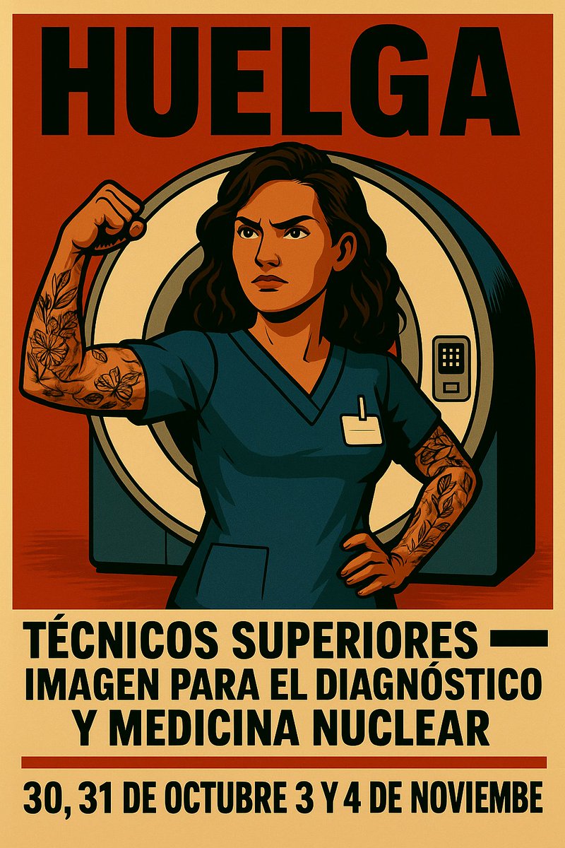 PicProfession's tweet photo. Huelga TECNICOS SUPERIORES IMAGEN PARA EL DIAGNOSTICO y MEDICINA NUCLEAR ☢️✊🏽 #SIETESS #Valladolid #tsid #huelga #sanidad #sacyl https://t.co/W6ymnDIzwR
