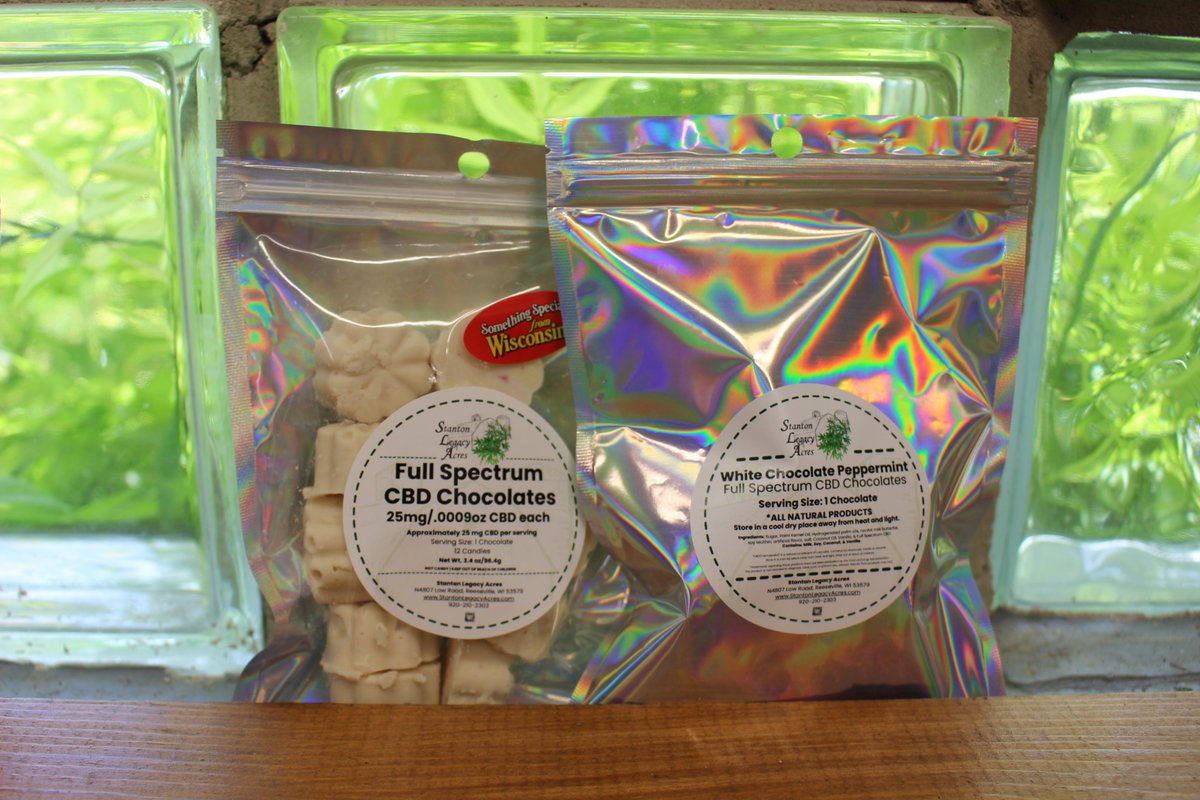 StantonAcres's tweet photo. Most of the trick-or-treating may be over… but the sweet treats don’t have to be! 

Treat yourself — order today at https://t.co/e9iLBRXAfO or call 920-210-2303!

#StantonLegacyAcres #CBDChocolate #AdultTreat #WisconsinGrown #FarmToFamily #FullSpectrumCBD #CBDWellness #Chocolate https://t.co/vcXSgJHwhx