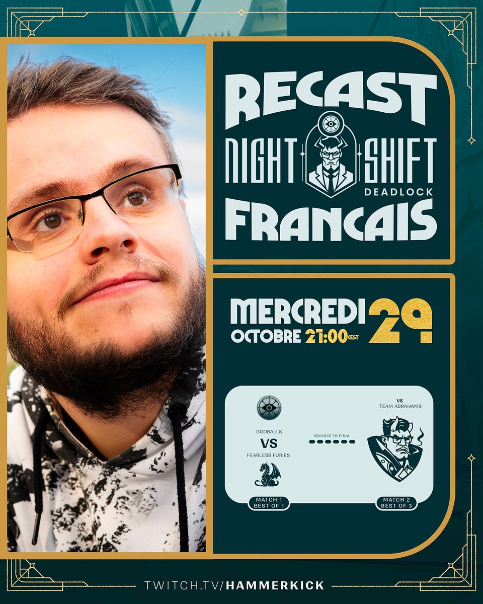 HammerKick_OW's tweet photo. C'est parti pour le recast FR du @DLNightShift sur ma chaîne omg

Première fois que je commente ce jeu de fou, venez voir si ça vous chante et hésitez pas à poser des questions ça va envoyer des play by play et tout ça va être rigodrôle

Sur ma chaîne !! https://t.co/BOFrti4nmB