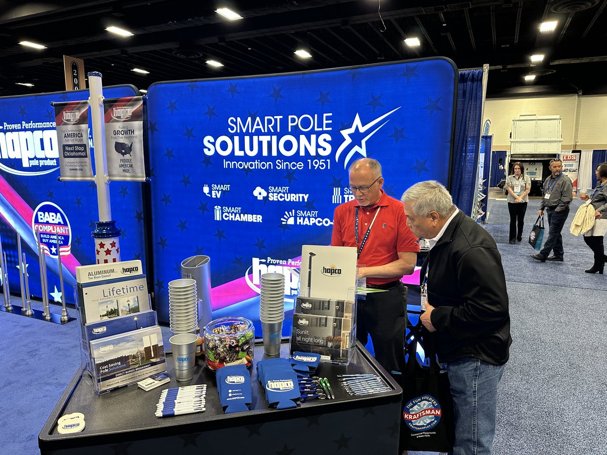 hapco's tweet image. 🚨 We’re live at the TML Trade Show! 🚨
Stop by Booth #430 to meet the Hapco team along with our reps from Sesco &amp;amp; CW Lighting.
Check out the latest in lighting poles &amp;amp; infrastructure — let’s light up some new ideas! 💡
#TMLTradeShow #Hapco #Sesco #CWLighting
