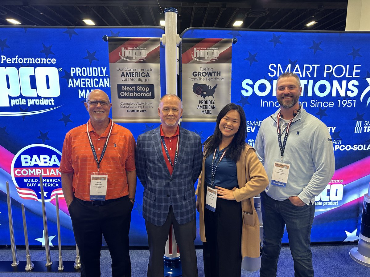 hapco's tweet image. 🚨 We’re live at the TML Trade Show! 🚨
Stop by Booth #430 to meet the Hapco team along with our reps from Sesco &amp;amp; CW Lighting.
Check out the latest in lighting poles &amp;amp; infrastructure — let’s light up some new ideas! 💡
#TMLTradeShow #Hapco #Sesco #CWLighting