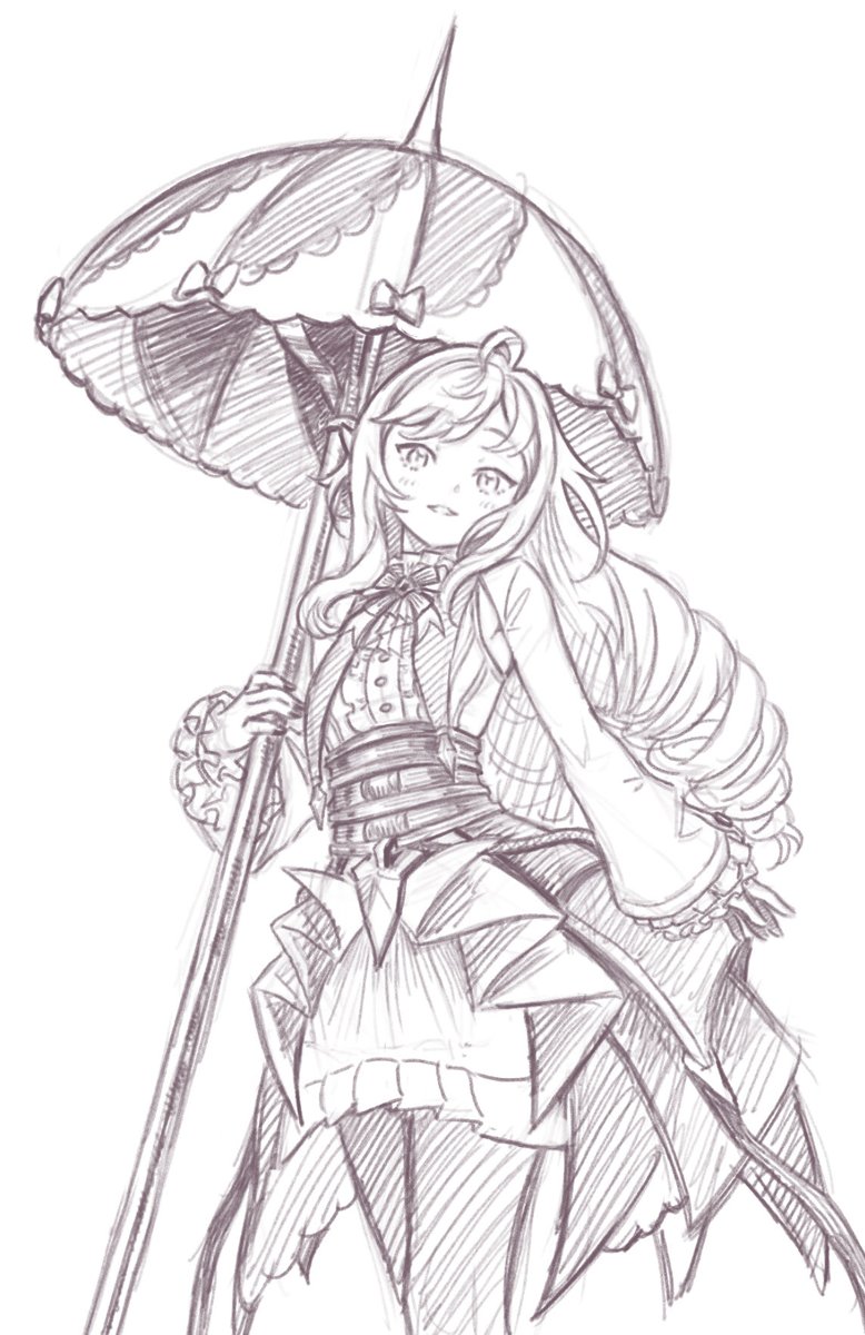 Barusuthegoat's tweet photo. Tried to sketch Vivian, she’s very pretty. https://t.co/hvearkfyQM
