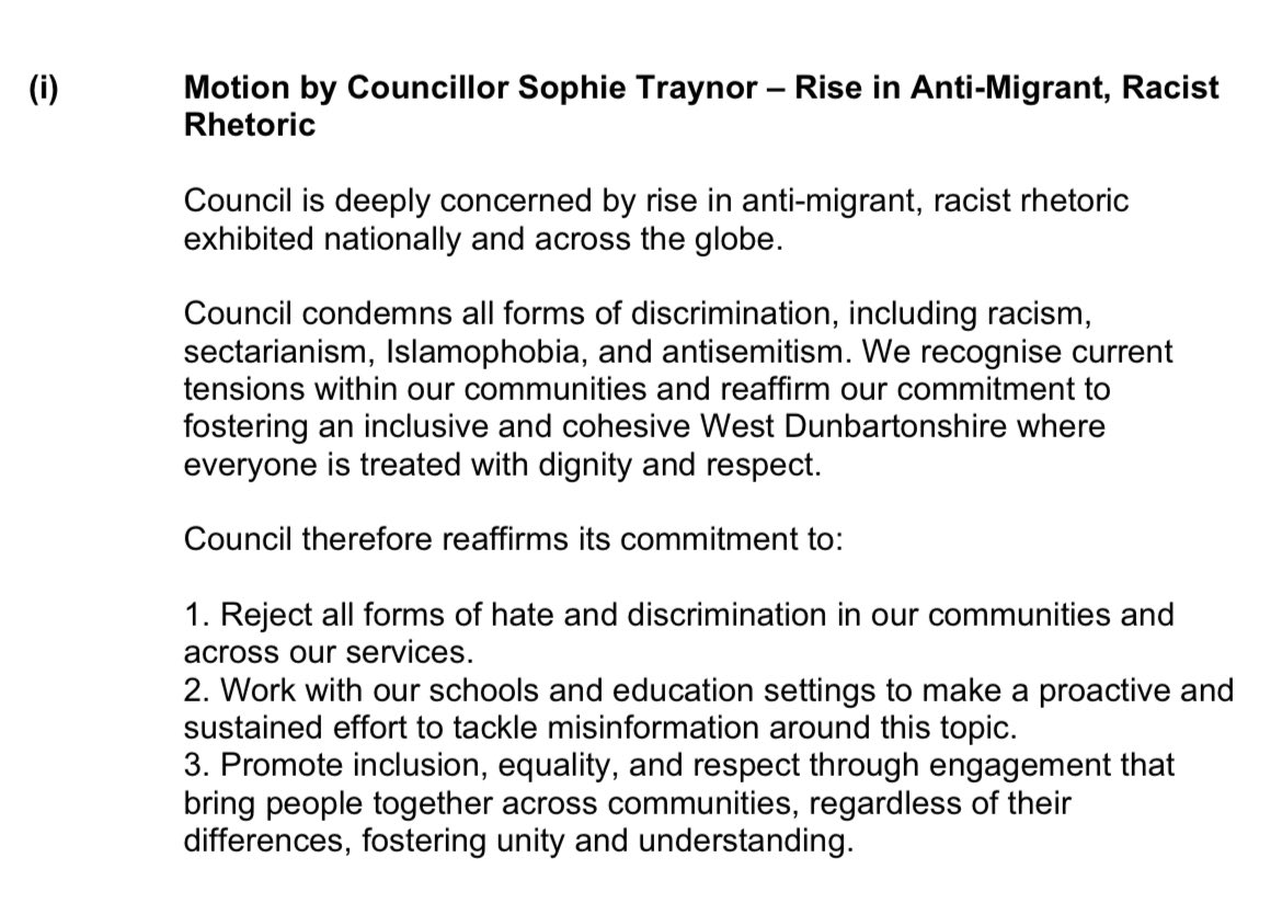 During today’s full council meeting I moved a motion highlighting concerns in the rise in anti-migrant, racists rhetoric exhibited nationally and across the globe.

We must acknowledge that our community is not immune to the issue of racism, hate and intolerance.