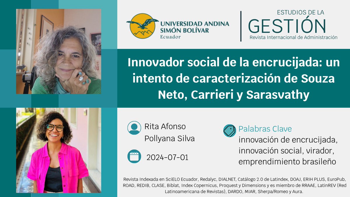 Revista ESTUDIOS de la GESTIÓN tweet media