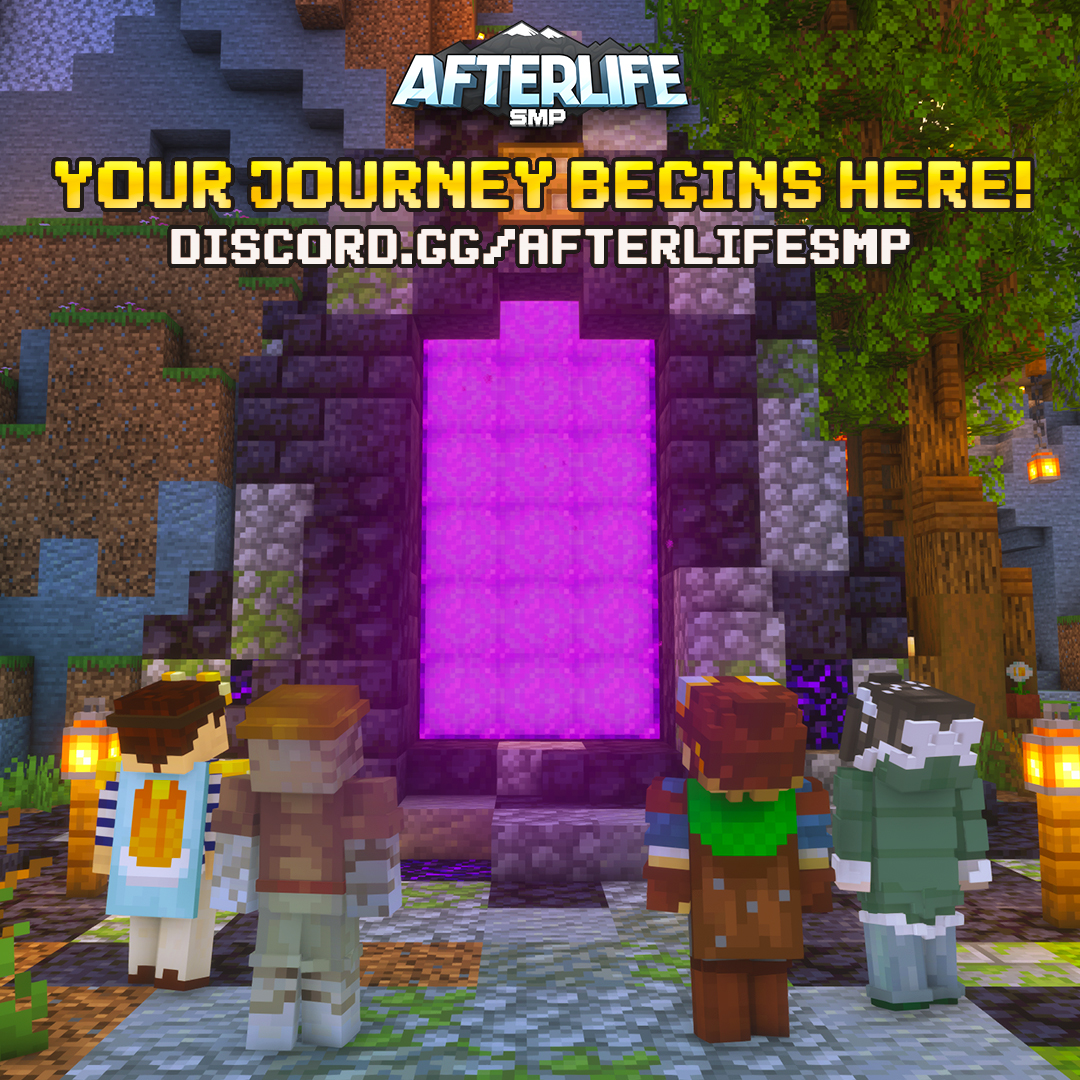 The portal to AfterLife S6 is still open! 🌌

Your story deserves a stage, &amp; we’re calling on #Minecraft YouTubers to apply now and join us. Don't miss your chance to build, create lore, &amp; collab in the biggest season yet!  

Apply before it's too late!⏳discord.gg/afterlifesmp