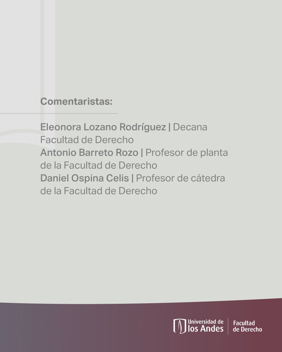 📖 ¡Relanzamiento de #DerechoAbiertoUniandes!
📙Metodologías de investigación jurídica reflexiona sobre el cómo investigamos en derecho y los desafíos del oficio académico.
🗓 11 de nov. | 10:00 a.m. | Salón: Hemiciclo 1 bit.ly/45NtGqU <a href="/CijusUniandes/">CIJUS</a>