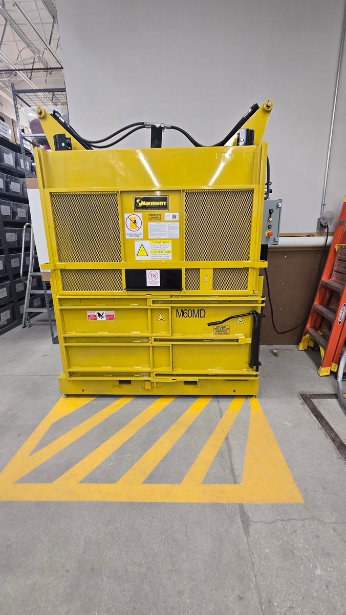 recycleharmony's tweet image. Harmony Enterprises recently installed an M60MD Low Profile Vertical Baler at a national department store in Lake Grove, NY.

This installation helps the retailer efficiently recycle their OCC byproduct while reducing hauling costs and improving backroom safety. 
#recycleharmony