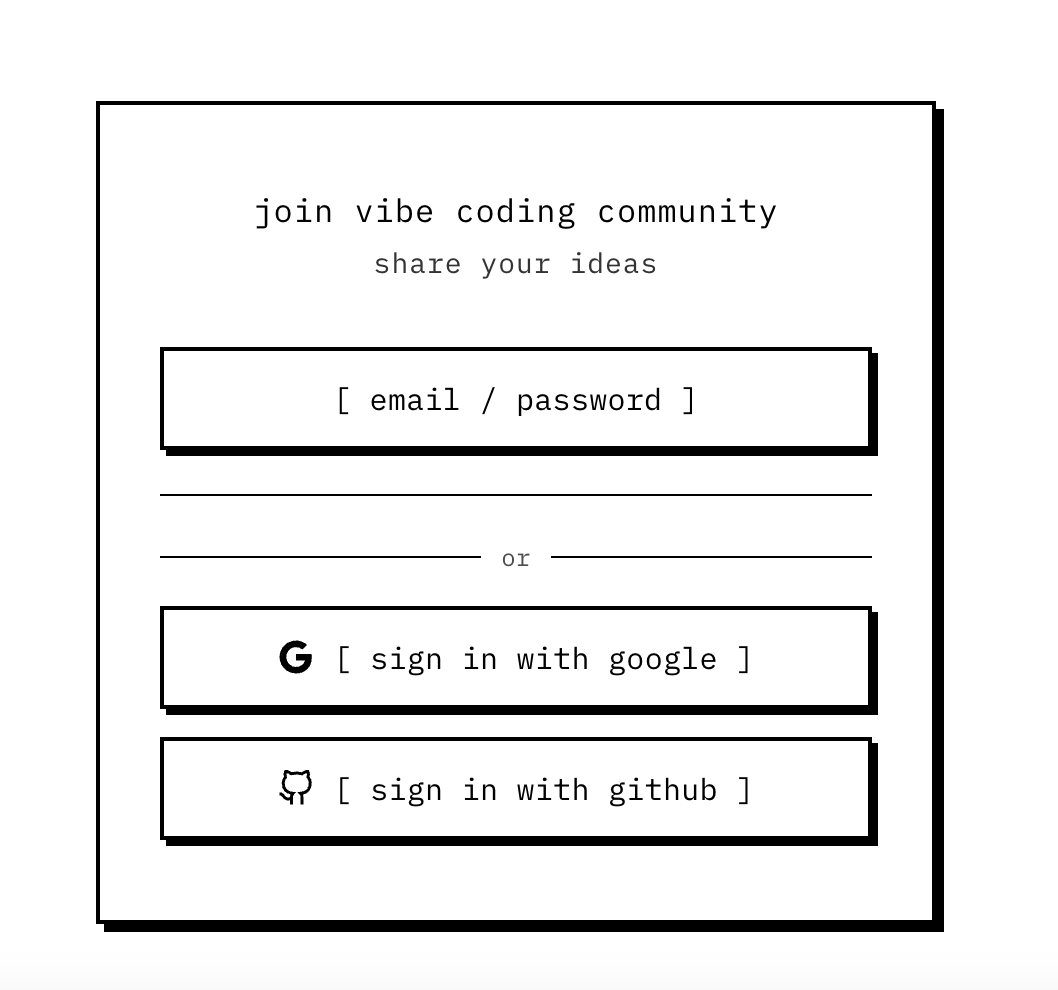 Cursor 2.0 is crazy. Composer 1 is insanely fast. 

I built a full Vibe Coding community (Auth, DB, everything) in 5 minutes.  

Share your vibe-coding idea: vibe-coding-community.vercel.app

frontend <a href="/cursor_ai/">Cursor</a>
backend <a href="/InsForge_dev/">InsForge</a>