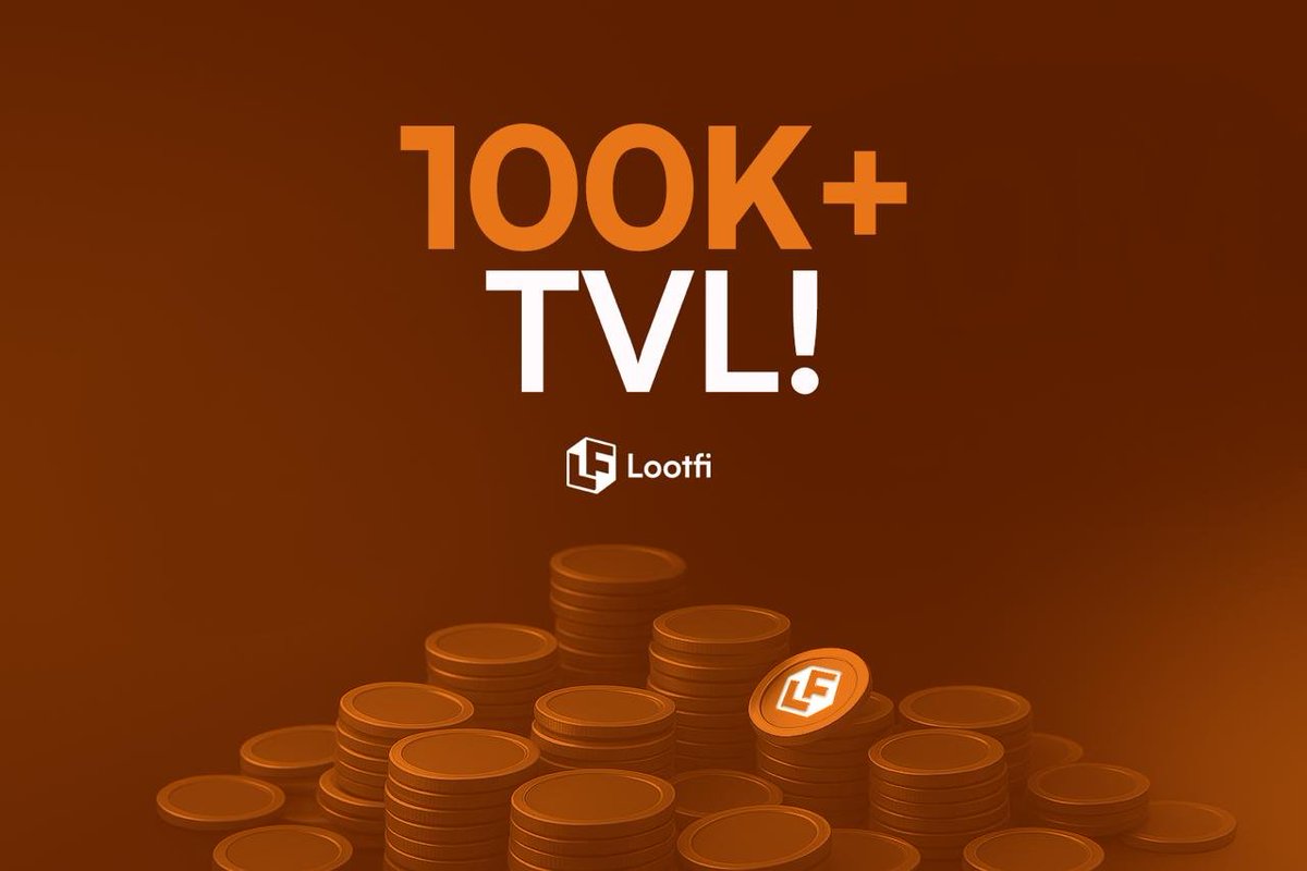 UseLootFi's tweet photo. 100k+ TVL locked in 🫶

thanks to every early userand believers from day one!

we’re just getting started 🫡 https://t.co/mEEJIof2xo