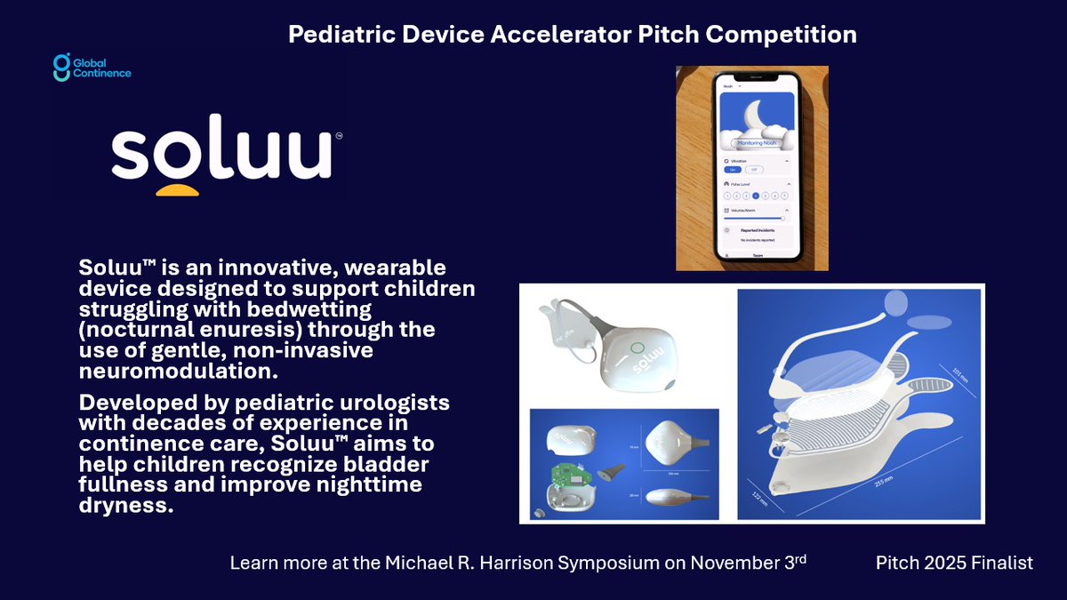 🚀 Meet the Pitch Finalists | Day 3! We’re spotlighting our finalists in the 2025 UCSF–Stanford Pediatric Device Consortium Pitch Competition.  

💧Global Continence Soluu | globalcontinence.com/soluu
🔗pediatricdeviceconsortium.org/events/2025/11…