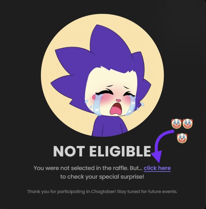 Rule number 1: never trust the ChogNFT team, and especially <a href="/1stBenjaNAD/">Benja (MON to $1)</a> 🤡🤡