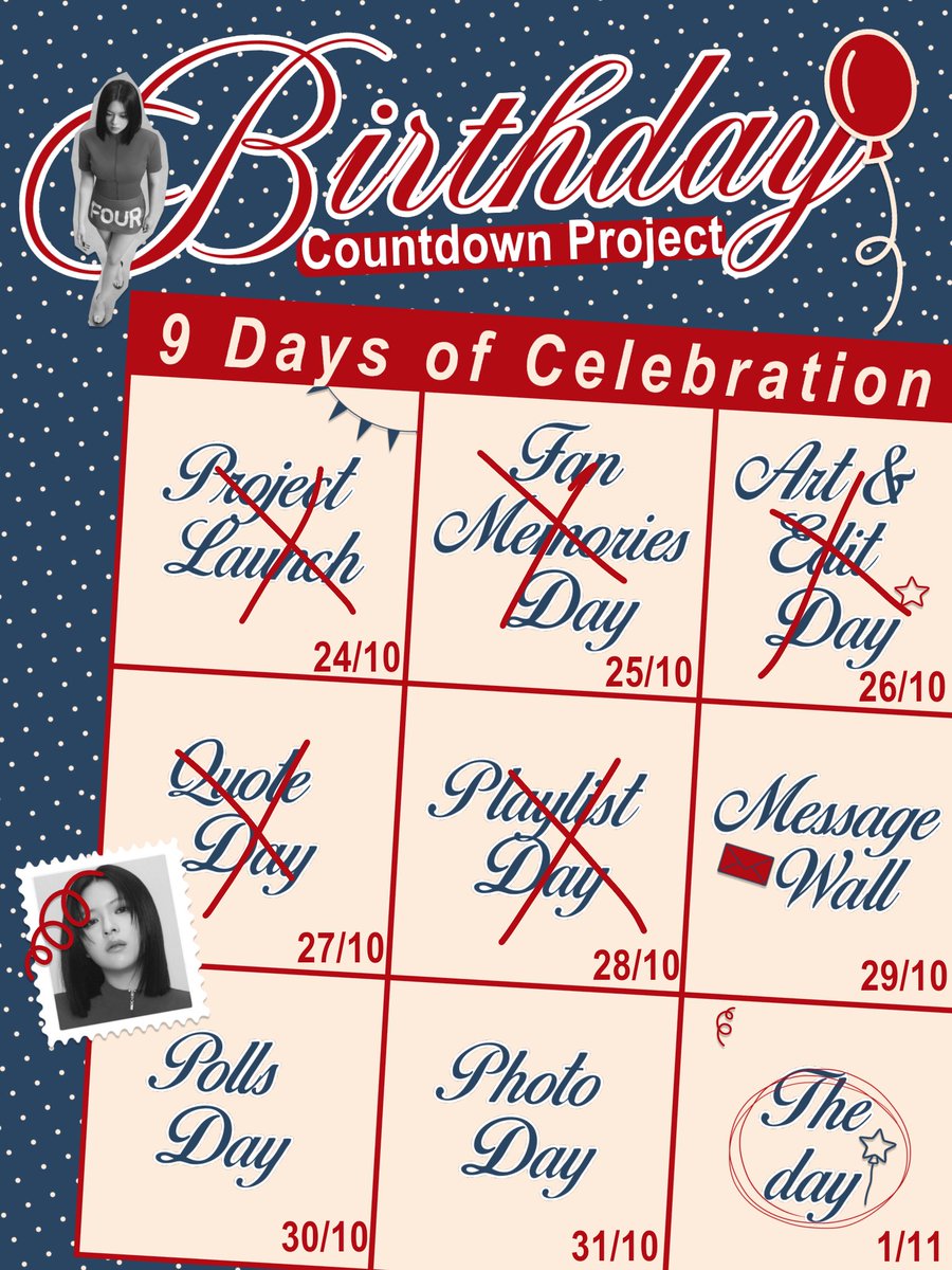 CHARTSBYJY's tweet photo. 📅 Day 6 – Message Wall
— Send Jeongyeon your short messages or congratulatory wishes. We'll feature them in a heartwarming compilation video.
Show your love and support!
#MessageWall
#Birthday_Countdown_Project https://t.co/X7s0lGQsjm