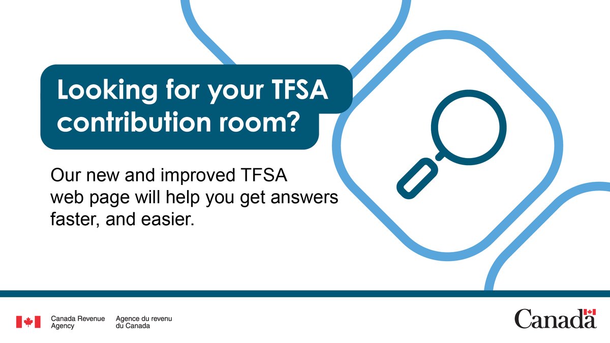 CanRevAgency's tweet image. We’ve enhanced our Tax-Free Savings Account (TFSA) web pages so your experience is smoother, faster, and reduces the need to call our contact centres for help.

Here’s what else we’re doing to improve service: ow.ly/7z4r50XjPO4 #CdnTax