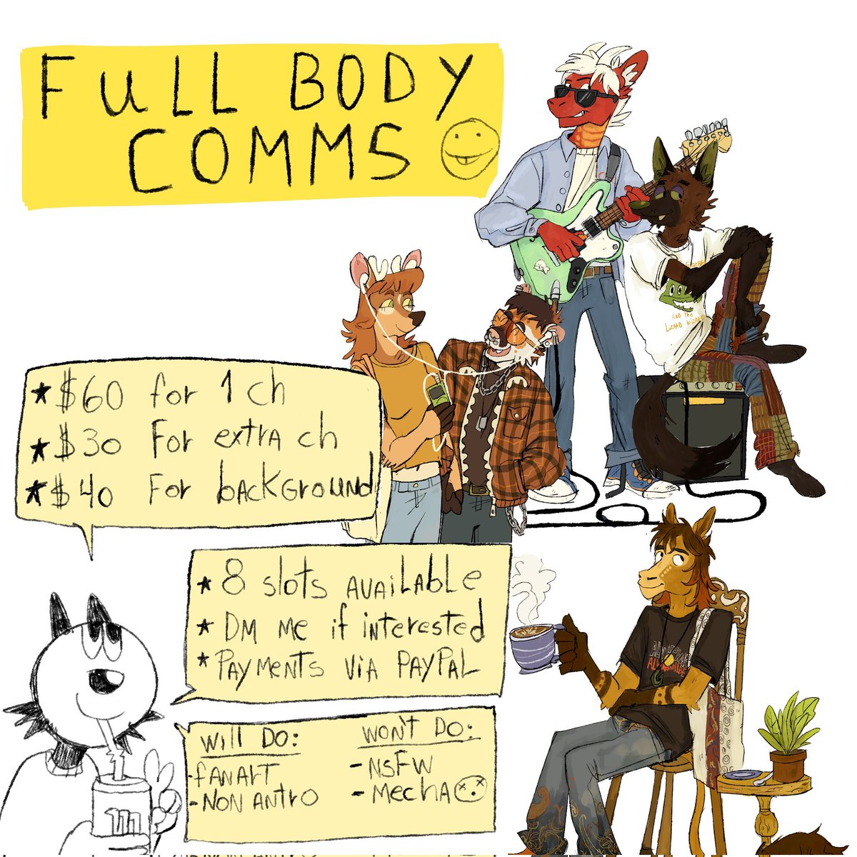 Oña 
My comms are open again :D
If interested or have a question send me a dm!
Rts are highly appreciated &lt;3