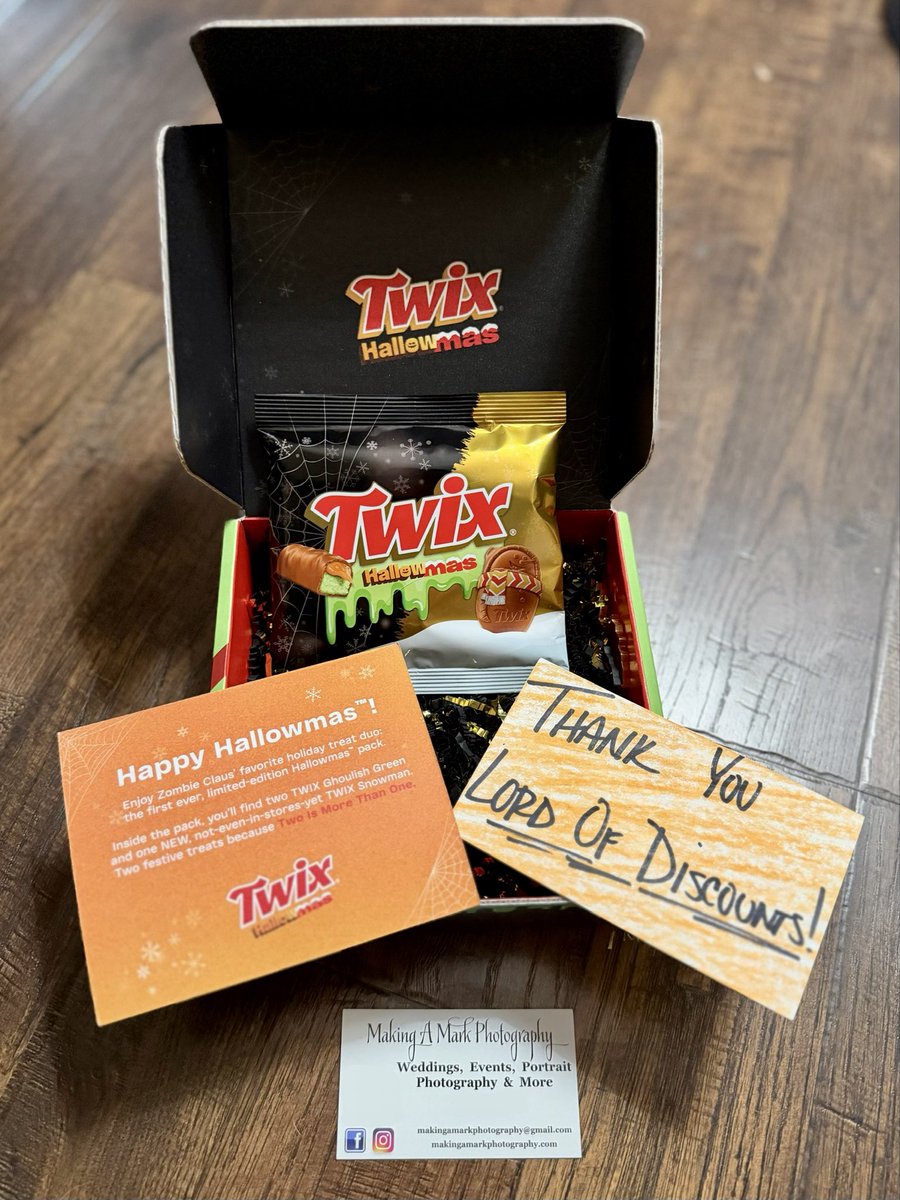 MakingMarkPhoto's tweet image. Thank you @LordOfDiscounts for the @twix HallowMas hookup! The wife, kids and I are going to have some fun and try them tonight!! I appreciate you! 🙏🏻