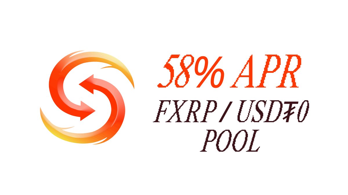 Excited to join #XRPFi Week on <a href="/FlareNetworks/">Flare ☀️</a>☀️! BlazeSwap is turning FXRP liquidity into real yield. Swap your Flare assets for FXRP, then participate in our LPs.

Our FXRP/USD₮0 pool currently offers 58% APR, and pool participants also stack earnings with rFLR rewards!