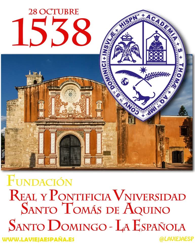 ®️🏛 LA PRIMERA UNIVERSIDAD DE AMÉRICA
La historia de la primera universidad fundada en el Nuevo Mundo, la Real y Pontificia Universidad de Santo Tomás de Aquino, hoy conocida como la Universidad Autónoma de Santo Domingo (UASD), es un relato que se entrelaza con el nacimiento