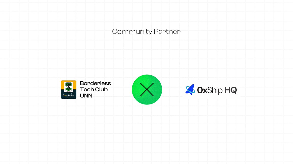 0xshiphq's tweet image. We are excited to partner with @Borderlessunn for Borderless 4.0 🚀

Together, we’re empowering more emerging talents to access opportunities, learn, and grow in tech without limits. 🌍

Register now → lu.ma/un9lzmik