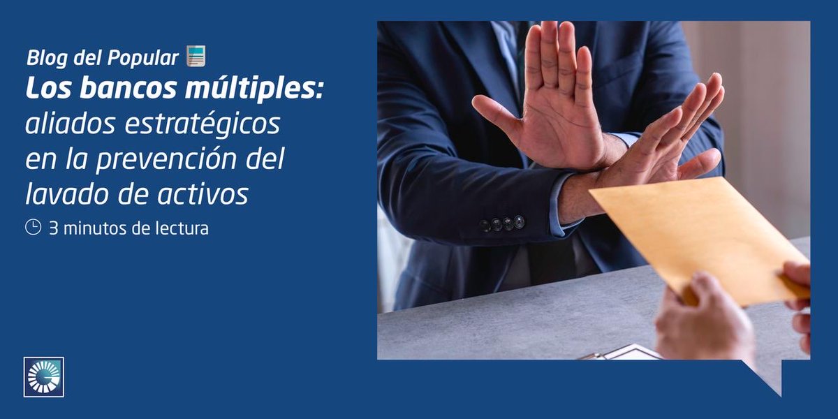 Popularenlinea's tweet photo. ¿Sabías que los bancos múltiples son clave en la protección de la economía dominicana?
Su compromiso con la transparencia, la tecnología y el cumplimiento normativo fortalece la confianza y la estabilidad del sistema financiero.
En nuestro #BlogPopular te contamos cómo estos actores del sector bancario trabajan para prevenir el lavado de activos y proteger la reputación del país.
🔗 Lee el artículo completo aquí: https://t.co/XQ391BGWI1
#BancoPopularDominicano #EducaciónFinanciera #TransparenciaBancaria #ConfianzaFinanciera #PrevenciónFinanciera #EconomíaDominicana #BlogPopular
