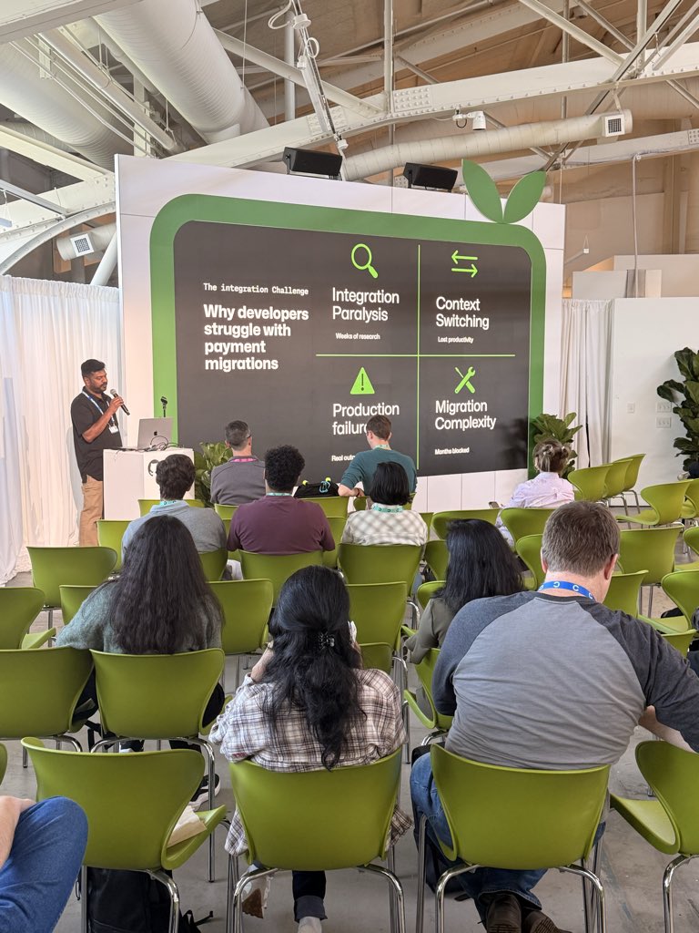 paypaldev's tweet image. Happening now at @githubuniverse ! 

Learn how to transform NVP/SOAP integrations into modern #REST #APIs quickly, reducing migration effort from hours to minutes, utilizing #AI powered dev tool.