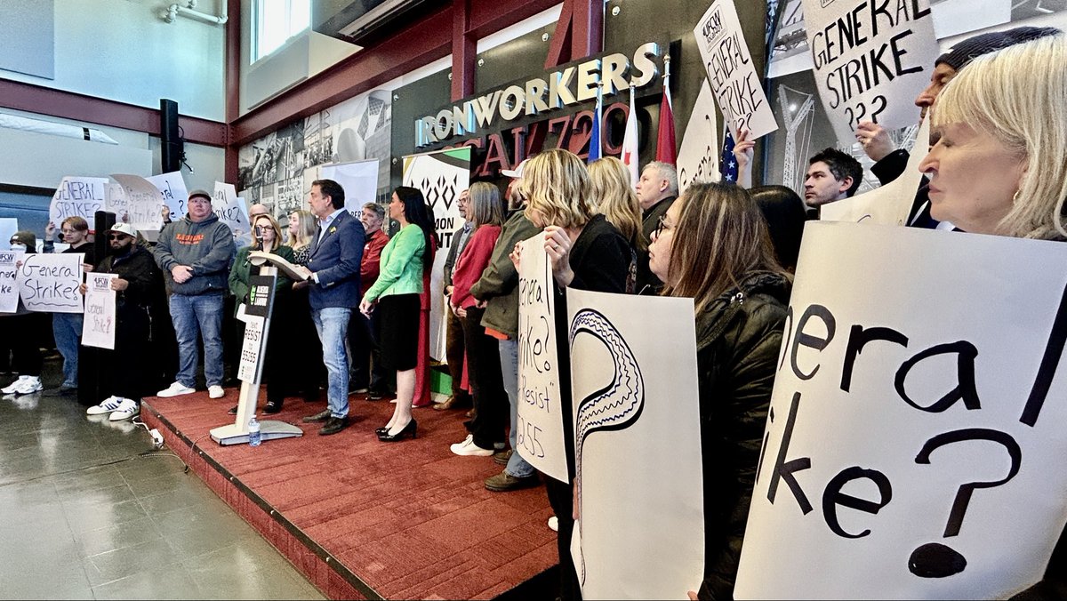 Alberta unions, reacting to Bill 2, say the government has “awoken a sleeping giant.”

The AFL leader says they are now focused on replacing the UCP government and “making Danielle Smith a radio host again.” 

Threatening recall campaigns, general strike a future option.

#ableg
