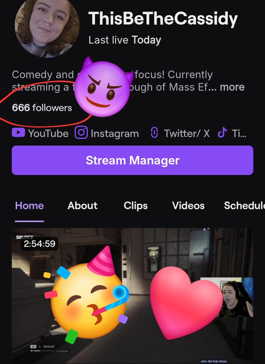 Tis the Spooky Season after all! 😈💜 Thank you to all of the friends I've made in the Twitchverse so far! I'm so grateful every day for what we build together and I can't wait to celebrate 2 years with you all next month! You do NOT want to miss the Class of 2025 yearbook 😌✨️