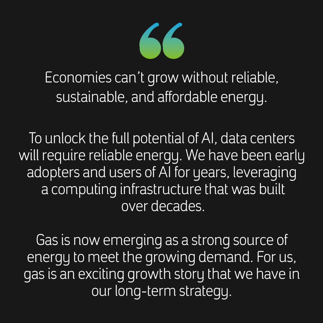 Executive Vice President of Strategy &amp; Corporate Development, Ashraf Al-Ghazawi, emphasized at FII9 the role of reliable energy and our gas strategy in supporting the world’s evolving digital infrastructure