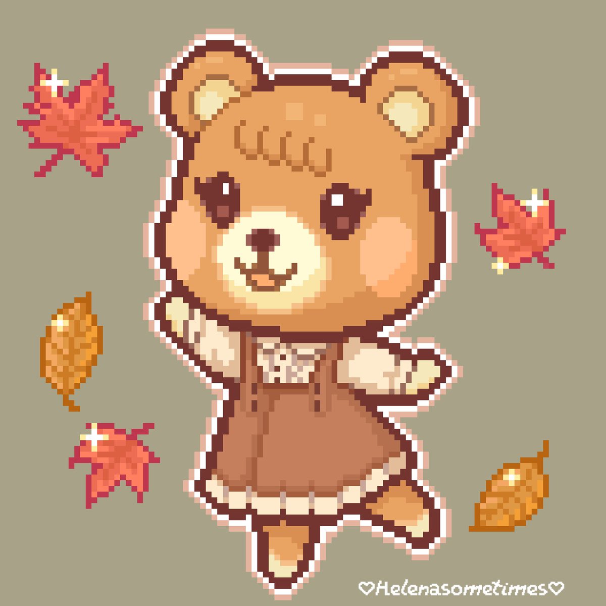 2024 vs 2025 🍁🧸 #pixelart #AnimalCrossing