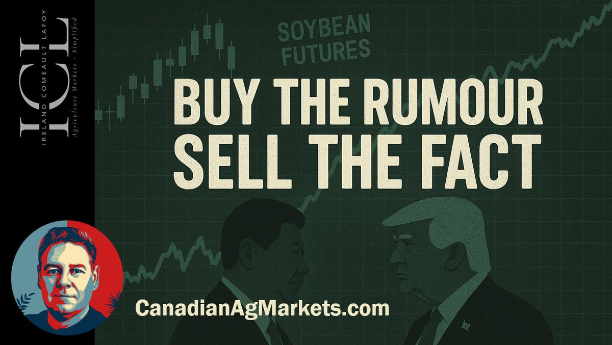 Am I late to the party talking about soybean purchases?  Well I also included some veg oil, and interest rate info here:
#soybeans #fed #boc #Monsoon2025 #grainmarketing
youtu.be/RnIWbfFKdaw