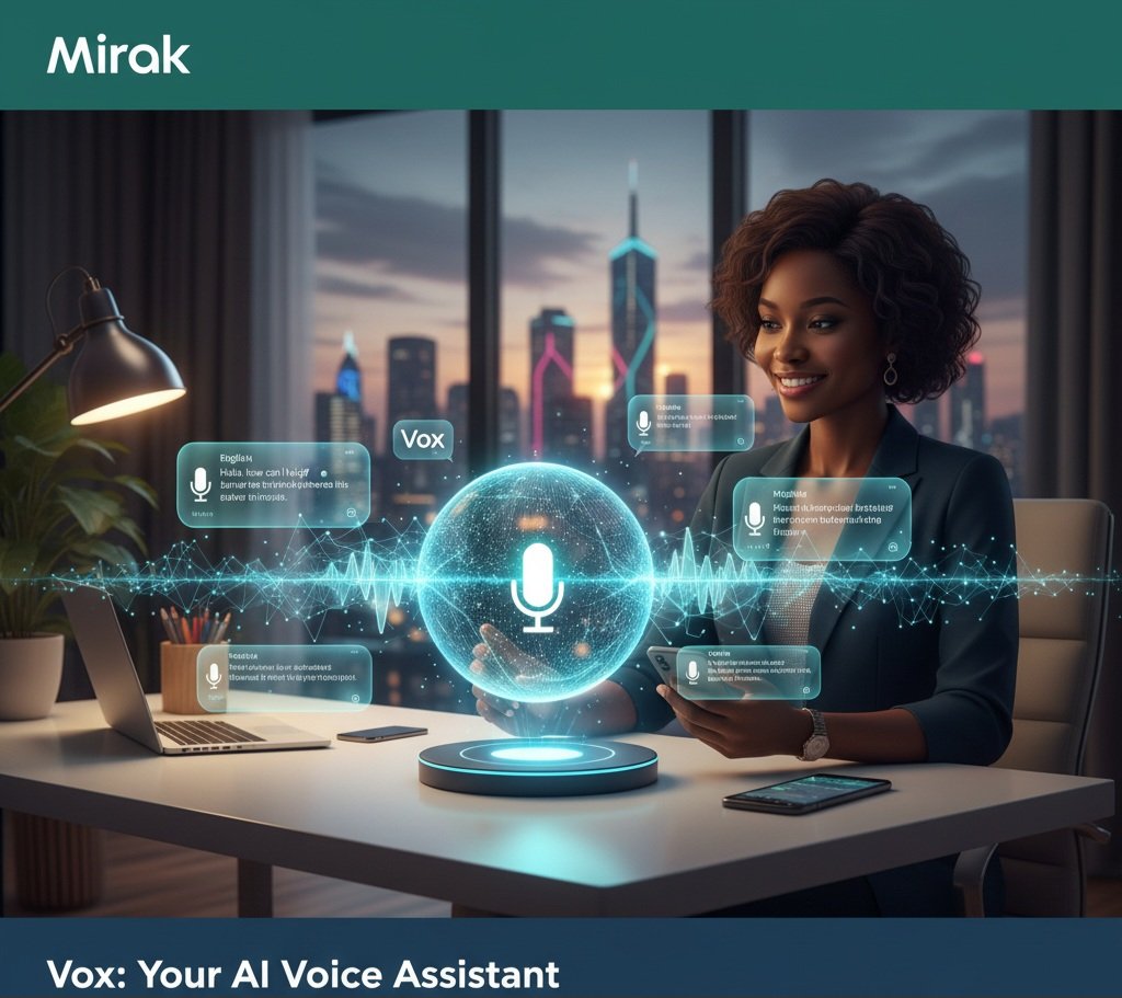 MirakOracle's tweet photo. Meet Vox: Your AI Voice Assistant from Mirak. Experience natural, intelligent conversations &amp; seamless integration in 40+ languages. We're building the future of voice, and you can be a part of it!
​🔗 Contribute to Vox: [Link to GitHub/Community in Bio]
#VoxAI #VoiceAssistant https://t.co/6tVzWP9zxO