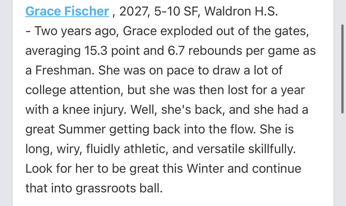 Thank you <a href="/PGHIndiana/">Prep Girls Hoops Indiana</a> for putting me on the list and for the write up! <a href="/Waldrongbb1/">Waldron Girls Basketball</a>