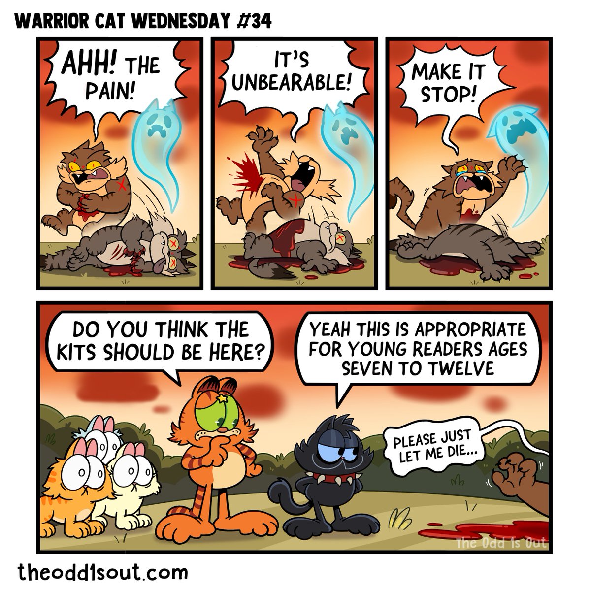 He died how many times?!? Happy Warrior Cat Wednesday!