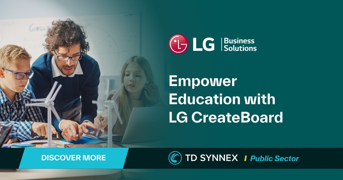 TD_SYNNEX_PS's tweet image. Grow your business with @LGUS CreateBoard. Resellers enjoy strong support and margins; users get intuitive touch, 4K clarity and LG’s trusted reliability. Inspire #collaboration with durable, cutting-edge displays. bit.ly/48FQYlI #LGCreateBoard #PublicSectorTech