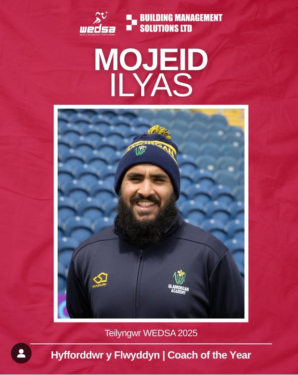 Wales Ethnic Diversity Sports Awards 2025 finalists <a href="/KeriChahal/">Keri Chahal</a> Lifetime Achievement Award Finalist <a href="/MujiDCO/">Mojeid Ilyas</a> Coach of the Year Finalist.  Llongyfarchiadau 
#ASportForAll #WEDSA2025https://cricketwales.org.uk/news/wales-ethnic-diversity-sports-awards-2025-finalists