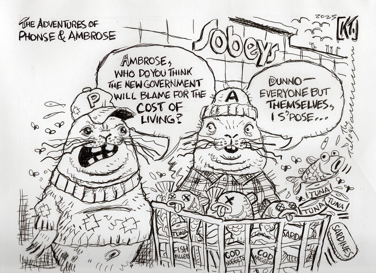 It’s Phonse and Ambrose flippin’ out again… My cartoon in this week’s <a href="/StJohnsTelegram/">The Telegram</a>