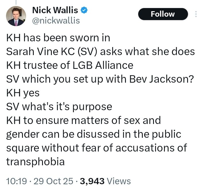 BadWritingTakes's tweet image. Kate Harris has seemingly admitted in court that tue &quot;LGB Alliance&quot; was indeed created to be an anti-trans lobbying group rather than having anything to do with lesbian, gay or bi people.