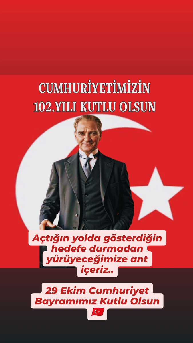 YazarSevde's tweet photo. @teyfik08 @zulayha07 #29EkimCumhuriyetBayramı kutlu olsun 🇹🇷 https://t.co/YvaDczcRGu