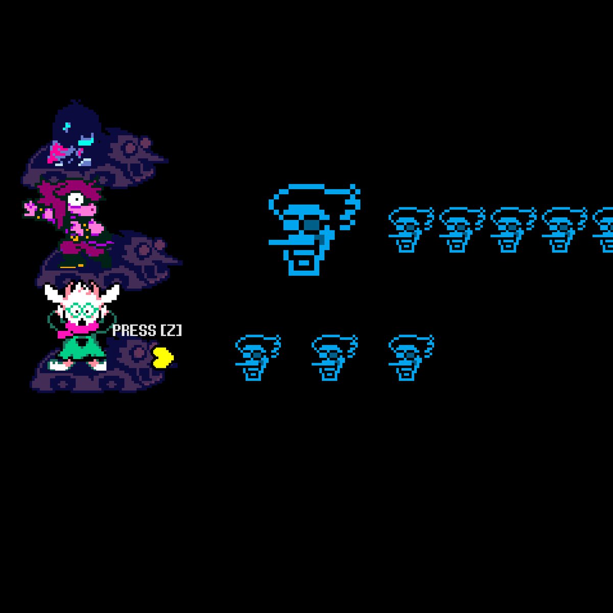 _gurusandhu_'s tweet photo. I still feel like this was gaster coming in to help us so we could actually stand a chance to beat spamton here, especially after everything with him in the knight battle https://t.co/rSfCmzDUSr