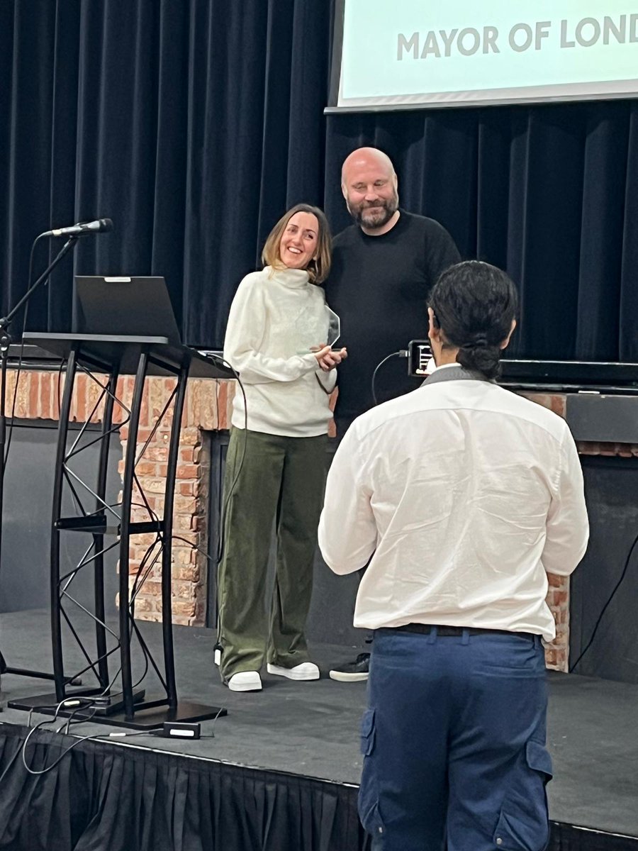arctheatre's tweet photo. CONGRATS to our Education Director @NatAtArc - awarded the @MOPACLdn Long Standing Impact Award '25 from @MayorofLondon Shared Endeavour Fund for her work on Arc's 'Unlimited' performance programme for London primaries since '19! Latest tour kicks off in November! @GroundworkLON https://t.co/fYTEZ2A7m0