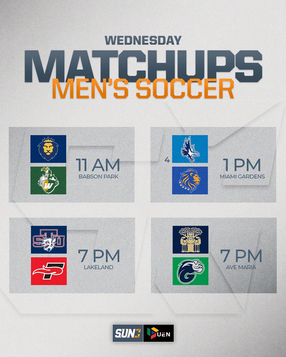 SunConference's tweet image. 𝐅𝐈𝐍𝐀𝐋 𝐂𝐎𝐍𝐅𝐄𝐑𝐄𝐍𝐂𝐄 𝐌𝐀𝐓𝐂𝐇𝐔𝐏𝐒

The final day of conference play is underway with a regular season title and tournament seeding on the line!  Check out where the teams stand ⬇️

#TheSunStandard | #TheRightWayToPlay

Watch live 📺urbanedgenetwork.net/?school=sun-co…