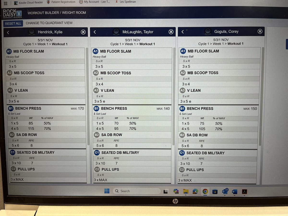 BrandonHerring0's tweet image. I’ve been with @RockDaisyAMS for a couple of years and I’m changing they way I program and deliver the program. 

I’m just now learning to use their workout builder and Holy cow is it a Cadillac.

Choose your delivery 
1- printed card
2- IPad view
3- group view (on a monitor)
