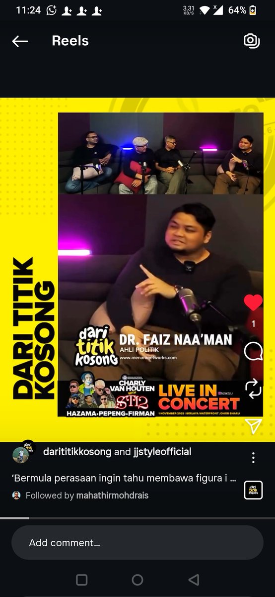 faiznaaman's tweet photo. Podcast Dari Titik Kosong bersama bro Dr. Mahathir Mohd Rais , Abang Bob Ringgo dan Abang Saya JJ (team senior Suria FM).

https://t.co/l5cUEgL9Gl https://t.co/CQPfopd6Am